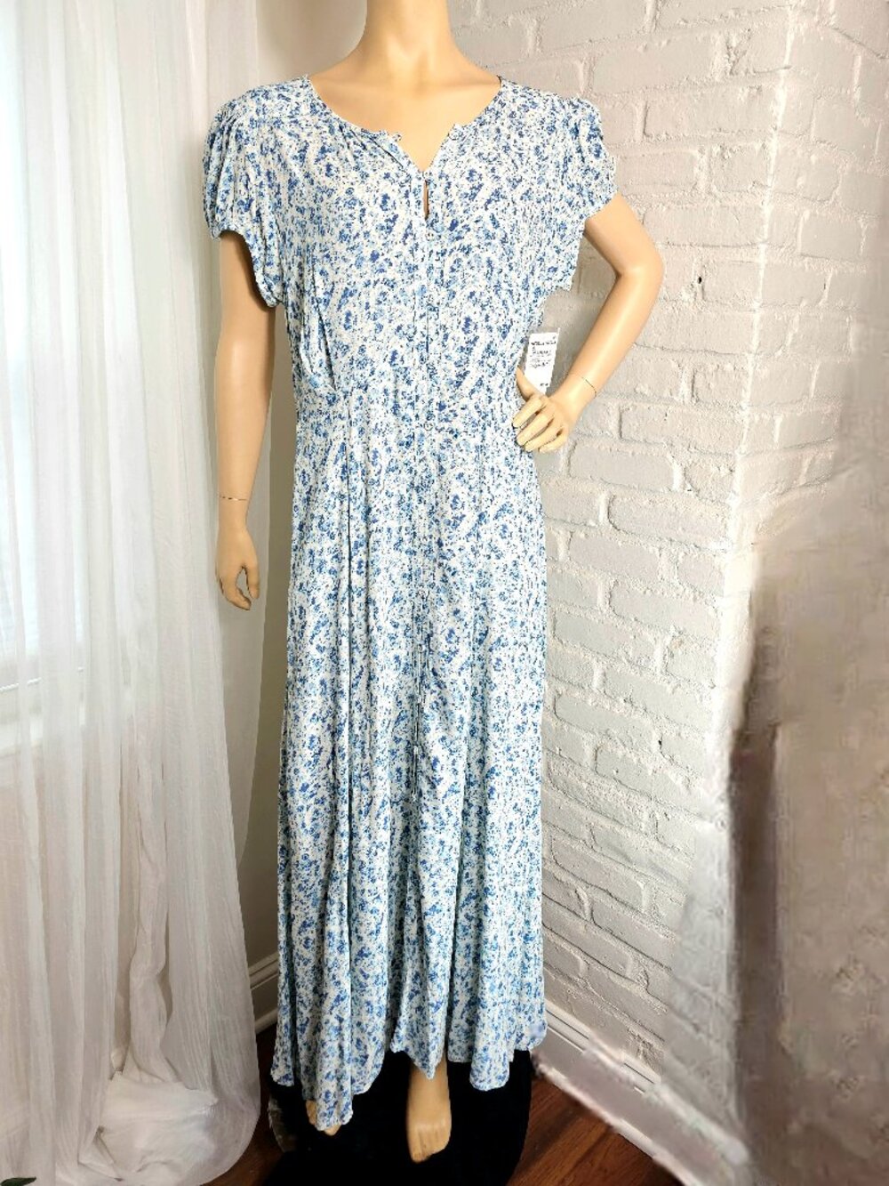 Treasure & Bond Harlow Blooms Floral Maxi Dress Size XL NWT Nordstrom - Picture 1 of 13
